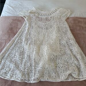 Free people Ivory crocheted Dress